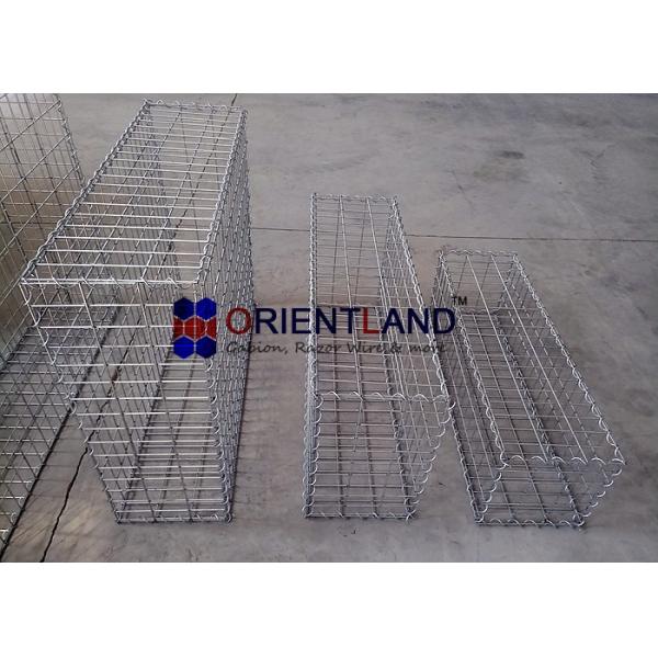 50×100mm Galvanized Welded Gabion Baskets Garden Border Walls Rectangular Hole