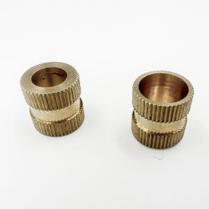 OEM Knurled Brass Threaded Inserts , Precision Threaded Nut Insert