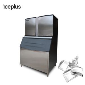 Food Standard Crescent Ice Machine For Milk Tea Air Cooling / Water Cooling