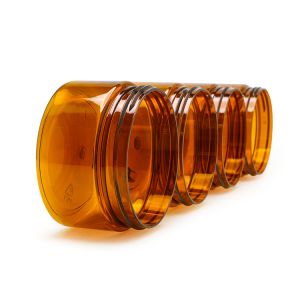 Round Plastic Cream Jar With Screw Top Lids Container 100g Face Mask Packaging