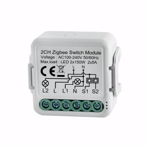 2CH ZigBee Smart Breaker Switch Remote App Control In IOS 8.0/Android 4.3
