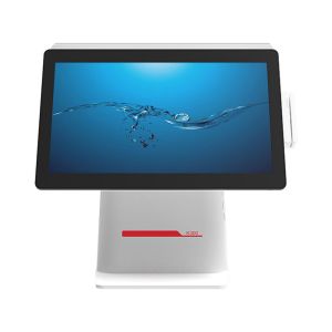 White 15.6 Inch Rfid Pos Systems Android Two Screens With Wifi