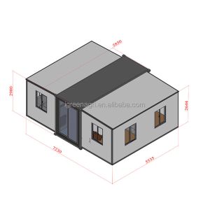 Aluminum Window 20ft Expandable Container House Customization Modular Structure