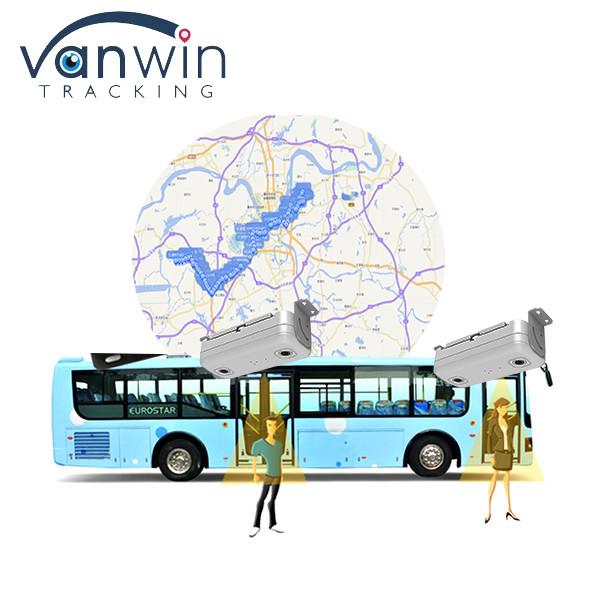 Quality Automatic Two Bus Passenger People Counter Counting and 6CH ADAS DMS HDD SD GPS 4G MDVR With Remote Monitoring System for sale