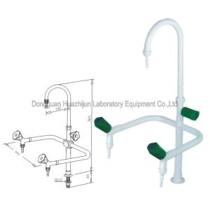 Universal Gooseneck Laboratory Fittings Bench Top Water Taps With PP Handle
