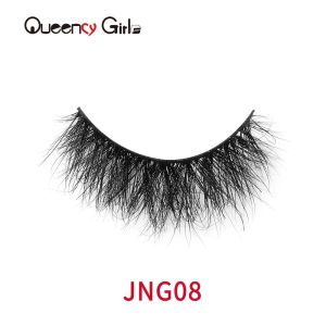 Super Soft ODM Natural Mink Lashes , 16mm Volume False Eyelashes