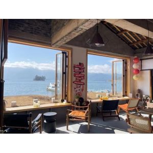 AlpineFlora Mountain Flower Folding Window Showcasing Seasonal Wildflower Blooms