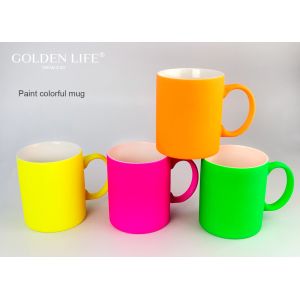 Set Of 4 Matt Glaze Color Coffee Cup With Custom Coffee Mugs
