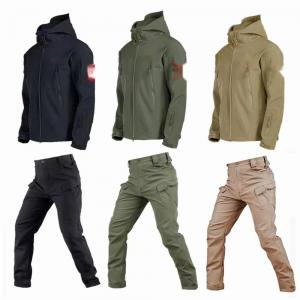 Wholesale S-4XL Winter Military Combat Uniform soft shell fleece jacket from china suppliers