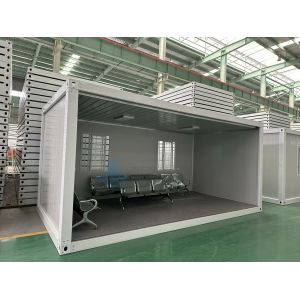 Temporary / Permanent Prefabricated Container Houses , Sturdy Steel Structure