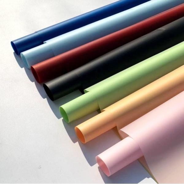 Solid-color matte paper-wrapped flower paper, flower packaging paper material, flower shop bouquet waterproof packaging paper, semi-transparent