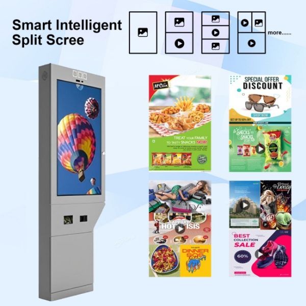 43 inch stable operation rainproof floor high brightness electronic screen lcd outdoor screen