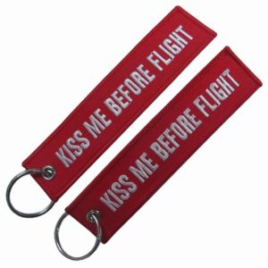 Wholesale Remove Before Flight Embroidery Keychains Bag Tag Travel Accessories from china suppliers