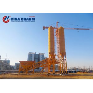 YHZS50 Mini Mobile Concrete Batching Plant Mix Precast Advanced Hopper Lift