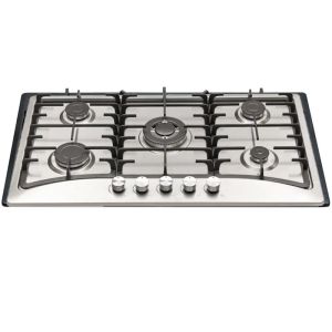 Stainless Steel Panel 5 Burner Built In Hob Multifunction