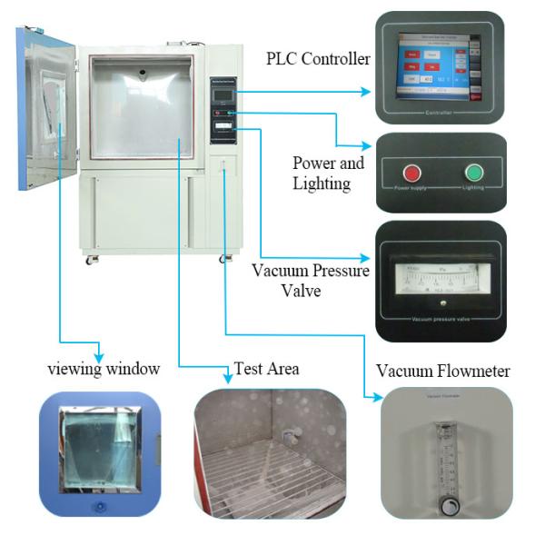 IP6X Rate Dust Ingress Protection Test Equipment / Environmental Simulation Chamber