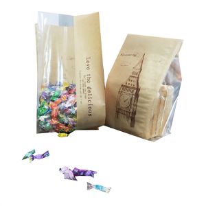 Wholesale Custom Private Brand Bread Bag with Plastic Window Sandwishes Food