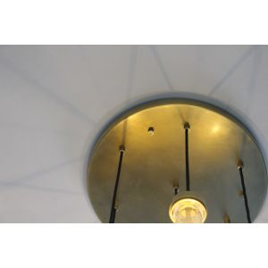 Rain Round Brass Crystal Chandelier with Adjustable Lord Demension D 153 cm