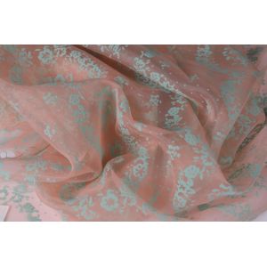 40gsm 56" Sublimation Printed Fabric 20d Poly Chiffon Material Organza Flocking