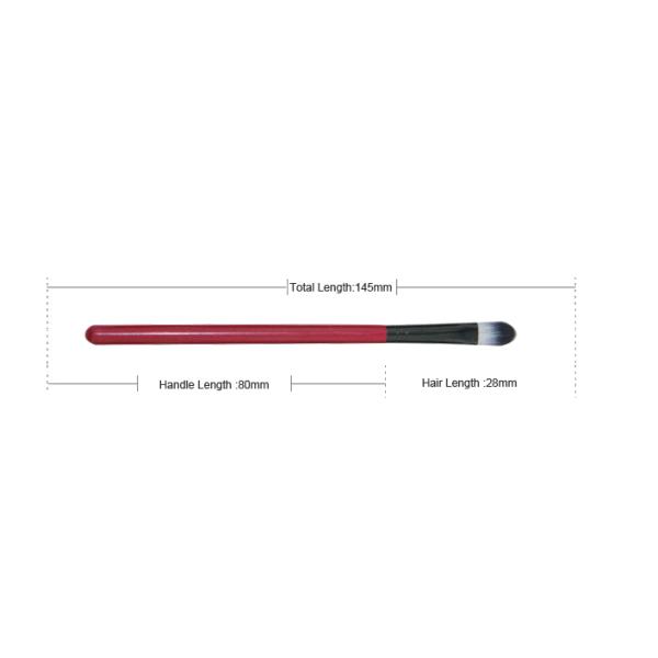 Nylon Hair Concealer Blending Brush With Red Wood Handle And Black Ferrule