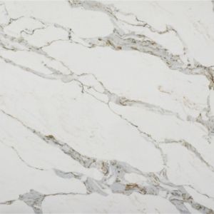 3cm Modern White Quartz Countertops 126''X63'' Calacatta White Quartz