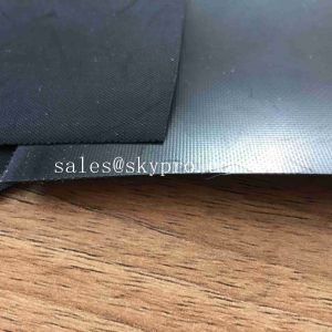 Anti - Aging Black Smooth Rubberized Cloth Waterproof Rubber Fabric for Boat