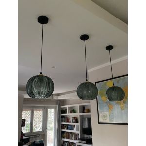 Luxury Bedroom Lamp Decor Luminaire Nordic Modern Leaf Glass Pendant Light(WH-GP