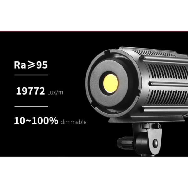 Cri 95 Compact 200w Photo Studio LED Video Lights Daylight Balanced Bowen Mount With Reflector