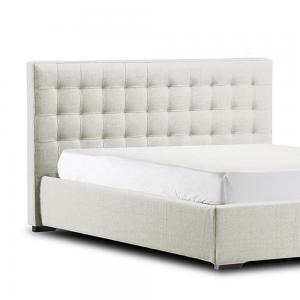Wholesale Stain Resistant Ottoman Bed Double Size Multipurpose With White Headboard from china suppliers