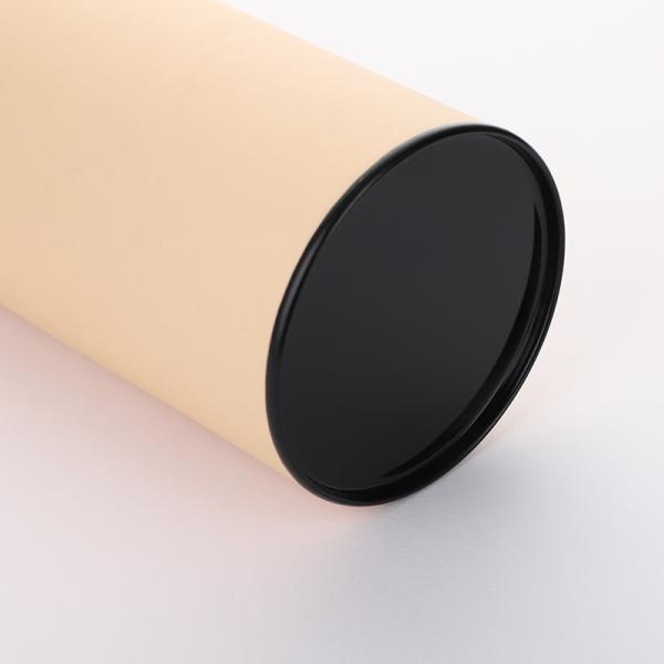 Gold Stamping Paper Composite Cans Custom Cylinder Round Tube Packaging With Lid