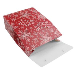 Christmas Die Cut Paper Gift Bags Offset Printing Surface Handling
