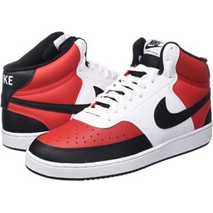 China Mesh Lining Nike Court Vision Mid Men'S Sneakers Black White Red DM1186 600 on sale
