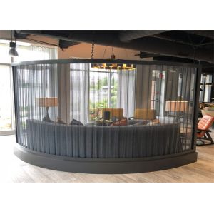 5x5mm Movable Mesh Screen Curtain Stainless Steel Decorative Wire For Hotel