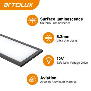 5.3mm Thin Square Under Cabinet Lights SMD4013 Surface Mounted Kitchen LED Light