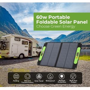 40W Monocrystalline Solar Panel Portable Charger Overlapping Custom