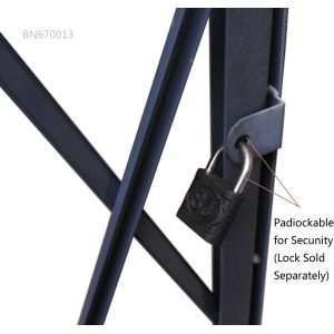 Dock Door Steel Folding Security Gates Security Scissor Doors 12’ Opening X 6 1