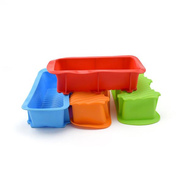 Quality Non Stick Rectangular Silicone Bread Baking Molds for sale