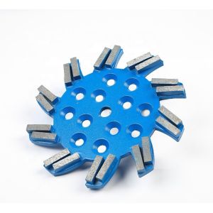 4 Inch Concrete Grinding Disc / Wheel Hard Bond With Multiple 220mm Holes