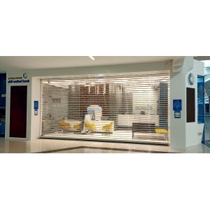 3mm 2.3mm Transparent Roller Shutter Door Polycarbonate Clear Plastic Roll Up