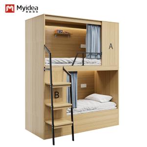 Support customization Modern Design Safe And Stable Bunk Bed For Youth Hostel With Easy Assembly Guidelines
