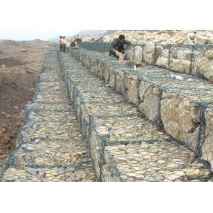 3.05mm 2x1x1m 8x10cm Rock Filled Gabions Rust Proof