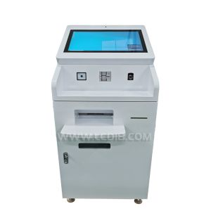 Tickets Printing Touch Screen Kiosk Bank Government Totem With Self Service All