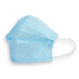 Dust Proof Disposable 3 Layer Mask Breathable Blue White Surgical Face Mask