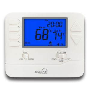 High Temperature Thermostat Non Programmable Thermostat with Blue Backlight and