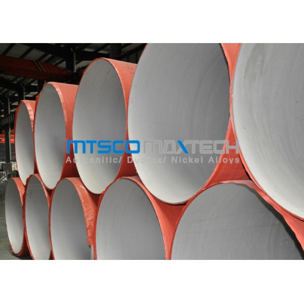 Quality ASTM A312 Welded Pipe Plain Ends , Stainless Steel Thin Wall Pipe With RT for sale