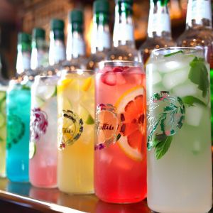 China 4oz 8oz 16oz clear Plastic Jars with Lids 250ml 330ml Cold Drinking Plastic Juice Bottles on sale