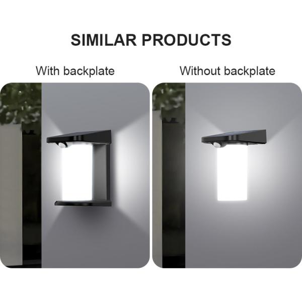 Solar Powered LED Wall Light Outdoor Motion Sensor -5 - 50℃ 80 Ra Outdoor Security Led Motion Sensor