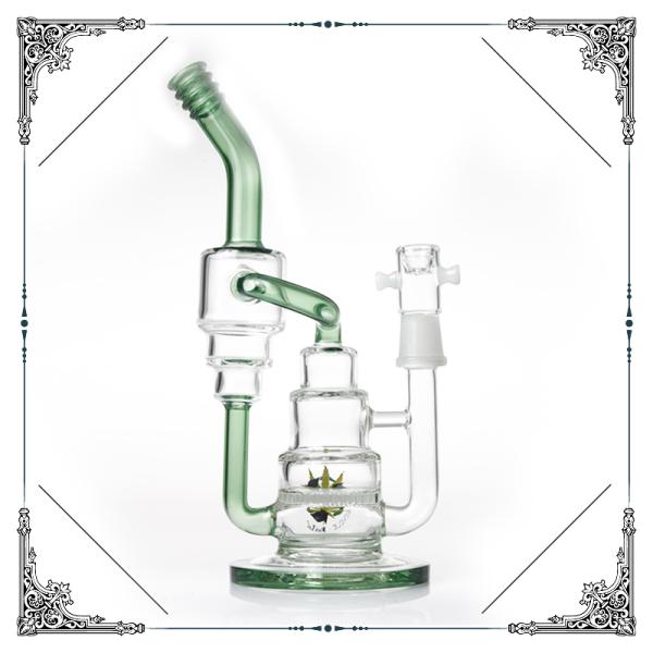 10 inches Honeycomb Perc borosilicate glass Bongs Joint 14.4mm