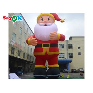 Large LED Inflatable Holiday Decorations 10m Santa Claus Blowups