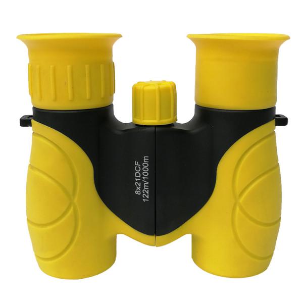 Quality 8x21 DCF Yellow Binoculars Telescope CE / FCC / RoHs Certified for sale